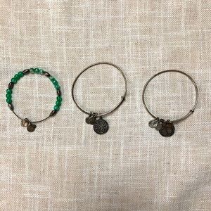 Alex and Ani Silver Bangles - Set of 3